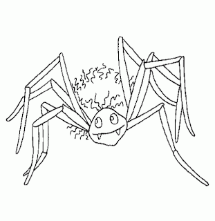 Halloween Spiders for Coloring, part 1