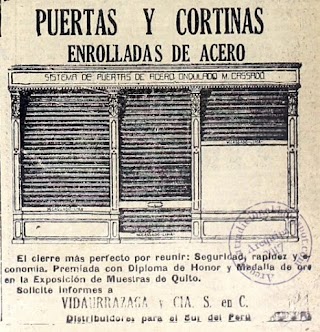 Ferretería Vidaurrazaga y CIA S. en C. Publicidad  1934 