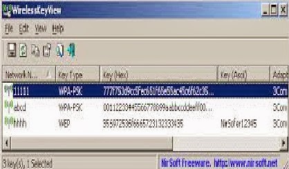  تحميل برنامج برنامج فك شفرة انترنت ويفي اختراق الوايرلس للكمبيوتر NirSoft WirelessKeyView مجانا