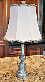 Rub 'n Buff Lamp Brass to Silver Makeover by Serendipity Refined