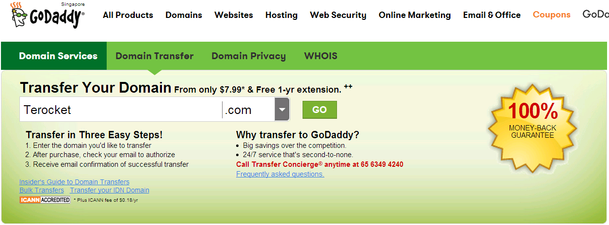 Cách transfer domain về GoDaddy với 5 bước dễ dàng