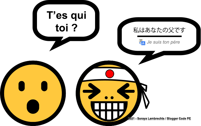 Blogger Humour - Le smiley japonais - Je suis ton père.