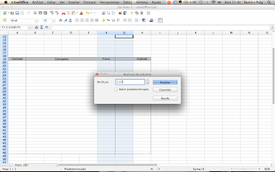 Libreoffice calc