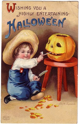 Vintage Halloween Postcard