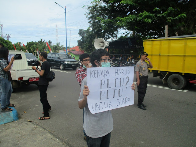 Aksi Tolak PLTU Batubara di Bengkulu