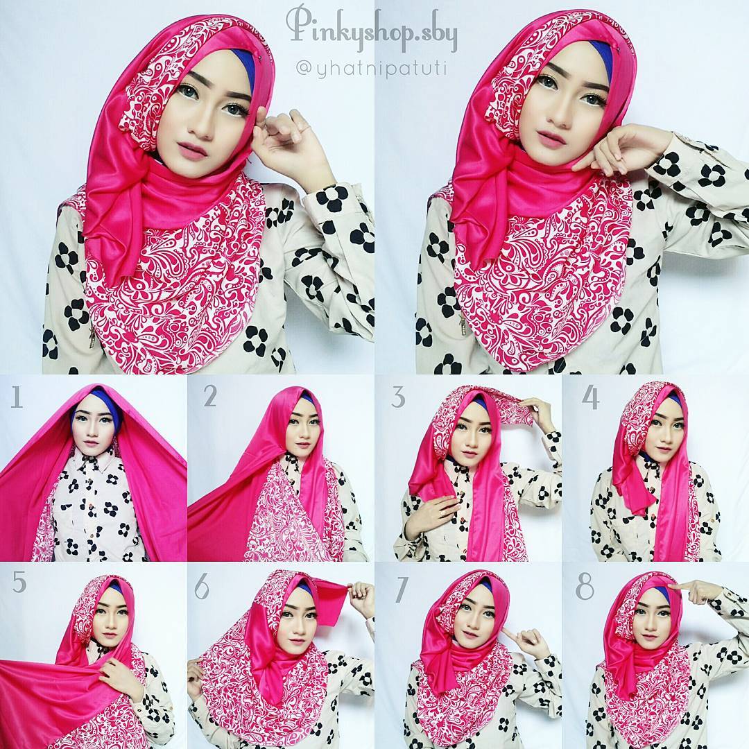 23 Gambar Keren Tutorial Hijab Pashmina Diamond Paling Dicari