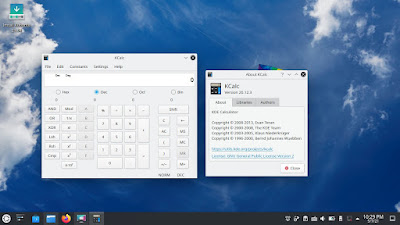 Screenshot of Kubuntu 21.04