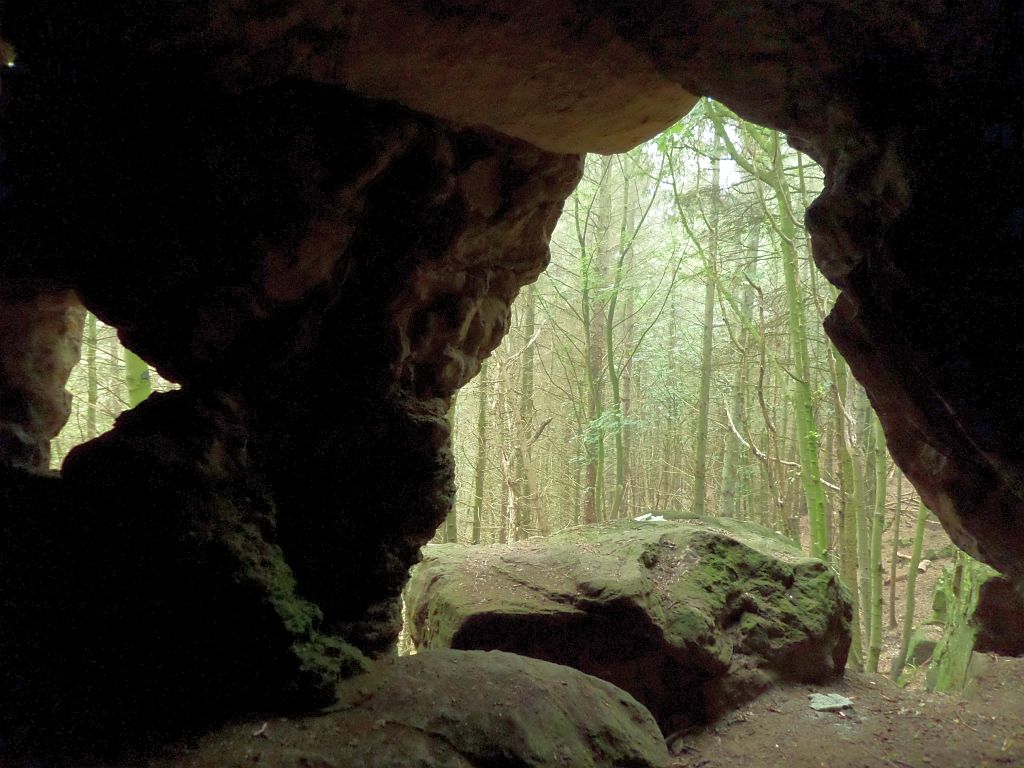 Looking out from the Cave