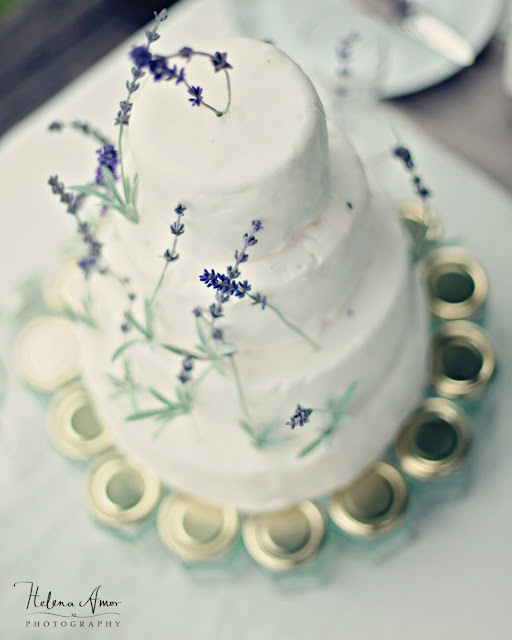 lavender wedding cake