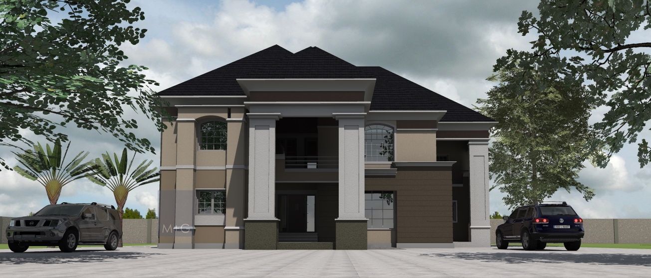  Contemporary  Nigerian Residential Architecture 5 bedroom 