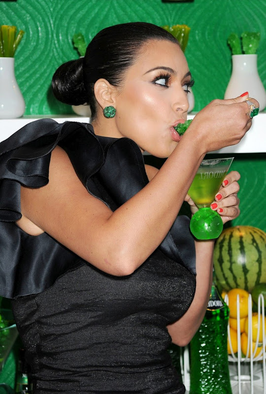 Actress Kim Kardashian at Midori Melon Liqueur Trunk Show in West Hollywood  stills