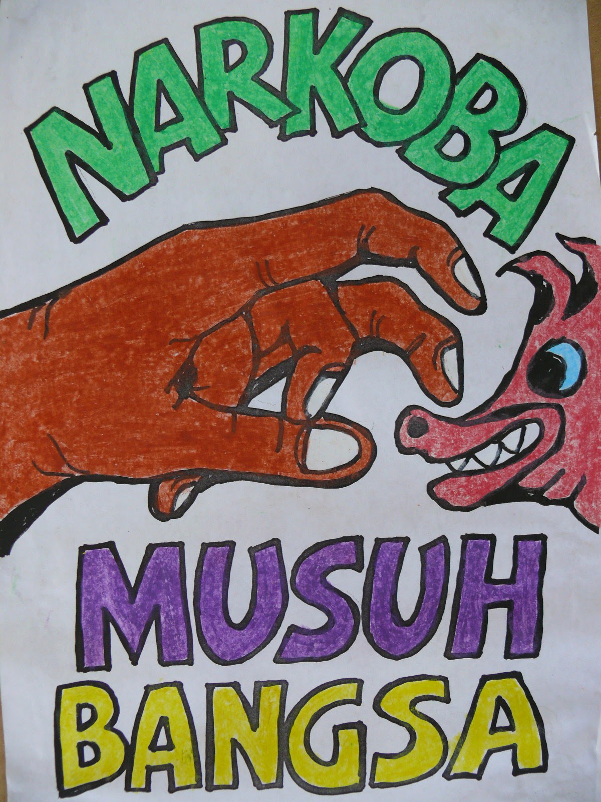 Pameran poster kartun dan penyuluhan bahaya narkoba untuk 