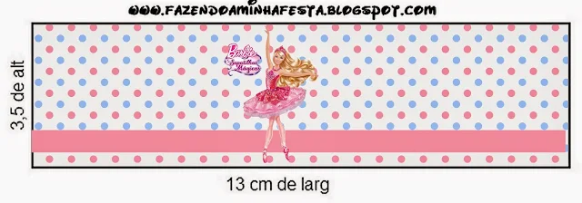 Barbie Magic Shoes Free Printable  Labels.