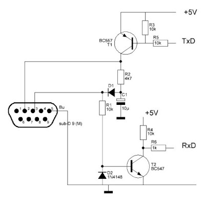  converter rs232 to arduino circuit diagram