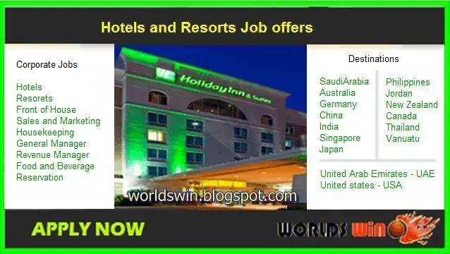 Jobs at Holiday  hotel