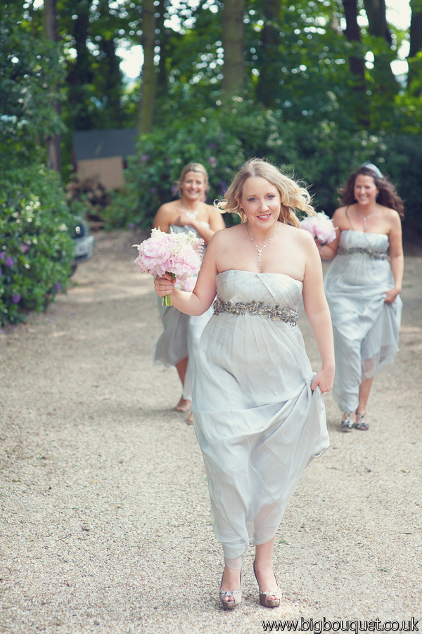 The vintage style peonyrose and astilbe bouquet worked brilliantly with