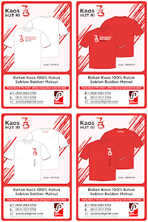 Kaos Hari Ulang Tahun Indonesia 2018