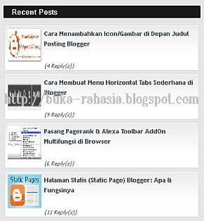 widget recent post blogspot