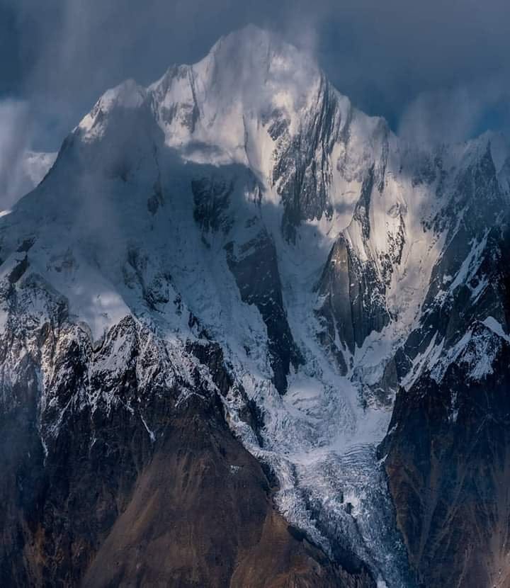 mountain peak in Batura Muztagh & Batura Glacier. Highest mountain peak in Pakistan. Mountain Peaks In Gojal valley Hunza