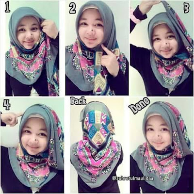 Cara Berhijab Modern Untuk Wajah Bulat 