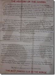 The history of the Cavern