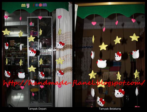 Tirai Flanel  lucu PERMATA HANDMADE