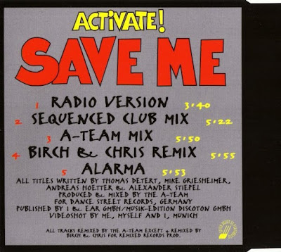 Universo Dance: Activate! ‎- Save Me (DST 1284-8)