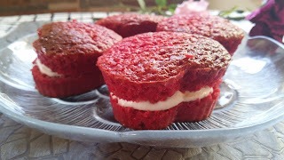 Mini Red Velver sin colorantes artificiales, la receta