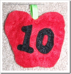 Felt Counting Apples