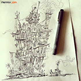 06-The-strange-island-house-Sketchbook-Drawings-Edwin-Rhemrev-www-designstack-co