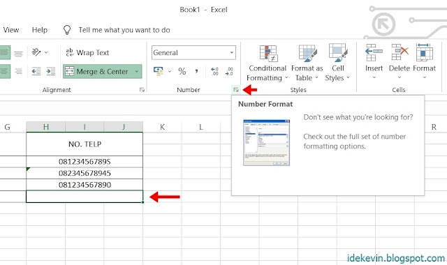 Cara Menulis Nomor Telepon di Excel (0 atau +62) tips 4.1