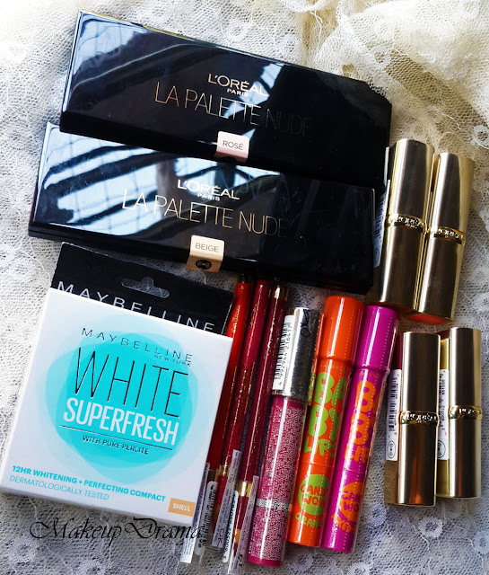 Maybelline and L’Oreal Haul & Express Review, Haul, Maybelline, L'OREAL PARIS COLOR RICHE LA PALLETE NUDE,  L'OREAL PARIS LIPLINER ,  L'OREAL COLOR RICHE LIPSTICKS,   MAYBELLINE BABY LIPS CANDY WOW, L'Oreal, Loreal color riche, Loreal color riche collection, Loreal color riche lipstick, loreal color pallate.