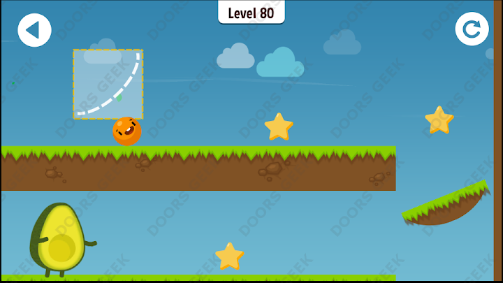 Where's My Avocado? Level 80 Solution, Cheats, Walkthrough, 3 Stars for Android, iPhone, iPad and iPod