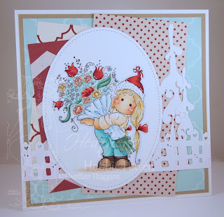 Heather's Hobbie Haven - Tilda with a Big Bouquet Card Kit