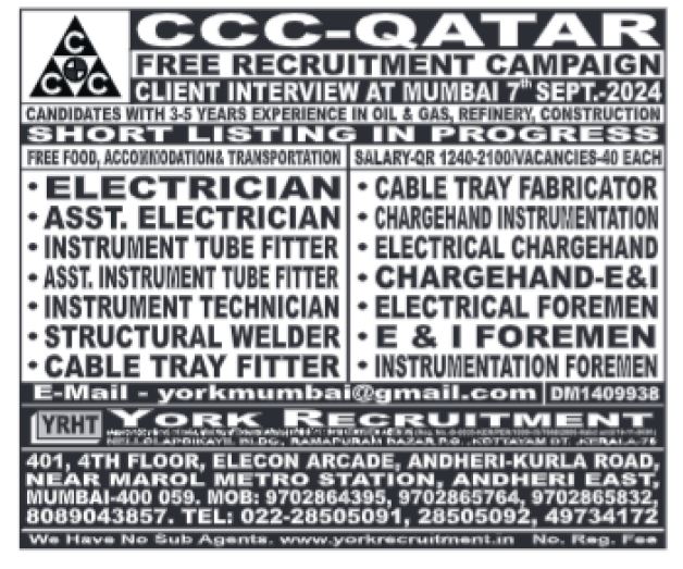 04 September 2024 - Assignment Abroad Times Gulf Vacancy Paper
