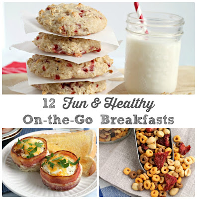 These 12 Fun & Healthy On-the-Go Breakfast Ideas are perfect for back to school & busy mornings.