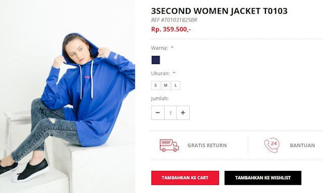 Jaket Wanita Original 3second Harga Terjangkau