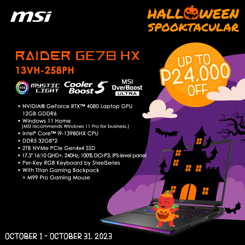 Raider Series gaming laptop