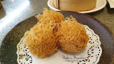 Deep fried yam puffs - Tunglok Tea House