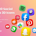 3D Social Media Icons 