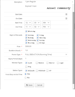 Setting Menu Harga Promo NimbusCafe Billing - Azrael Community