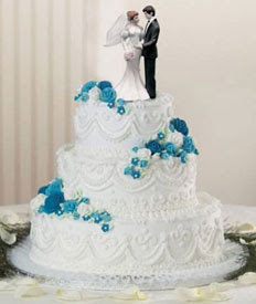 Walmart blue Wedding Cakes