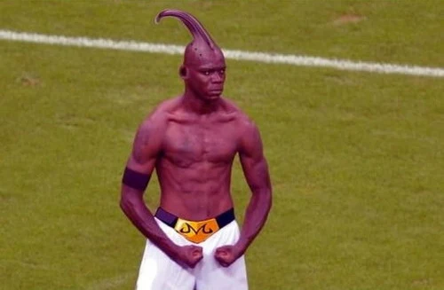 Photoshopped Mario Balotelli's goal celebration 1