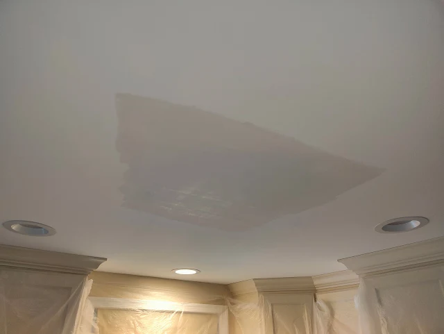 kitchen ceiling priming