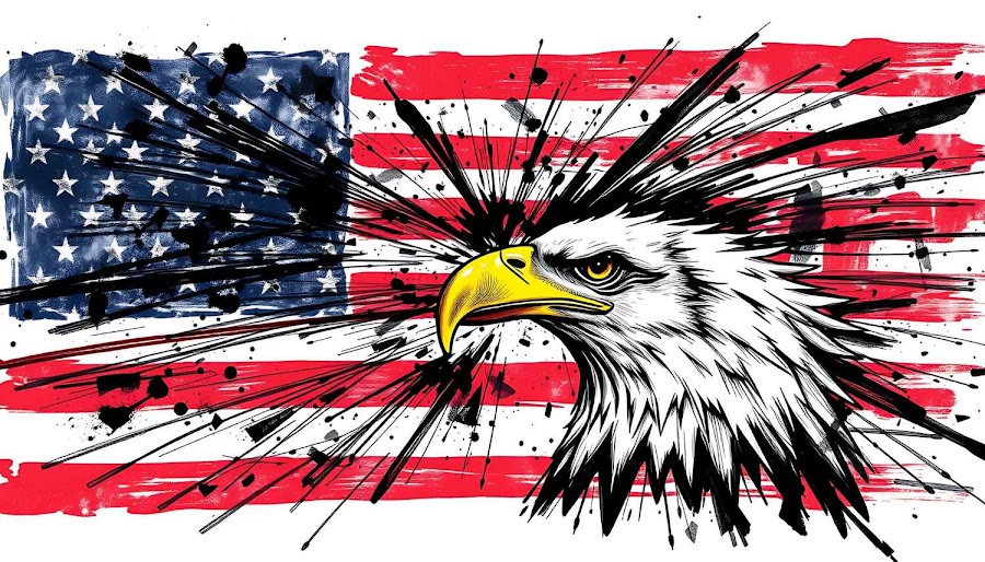 Patriotic American Flag & Eagle Background - Free Commercial Use Download Patriotic American Flag & Eagle Background - Free Commercial Use Download