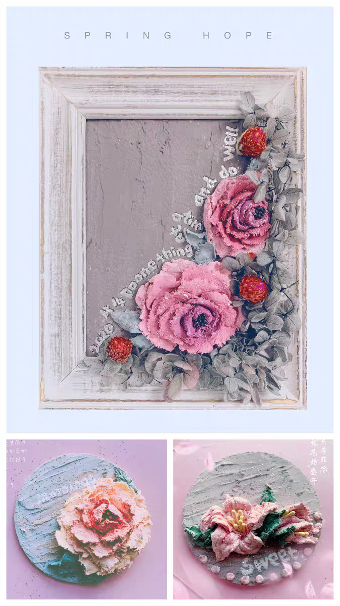 19Carving and painting flower paintings, decorate your room,come to see my collection