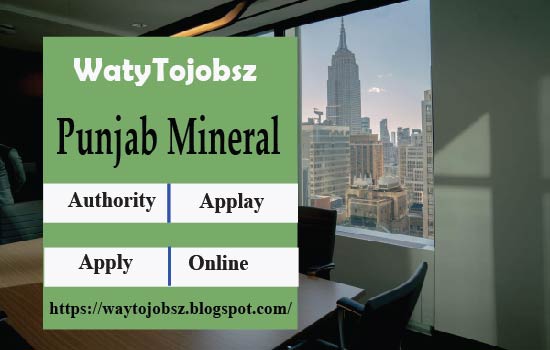 Punjab Mineral Company Lahore Jobs 2022