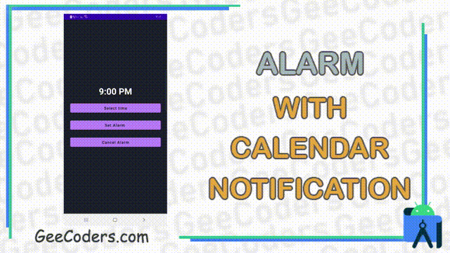 تصميم برنامج باستخدام برنامج اندرويد ستوديو لارسال الاشعارات في وقت محدد | AlarmManager android studio