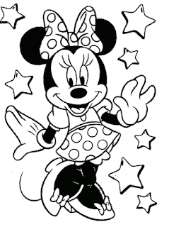Sketsa Mewarnai Gambar Kartun Minnie Mouse 201612