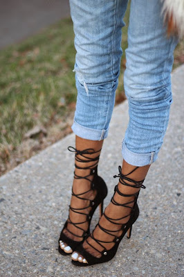 Style Nina Lace Up Heels